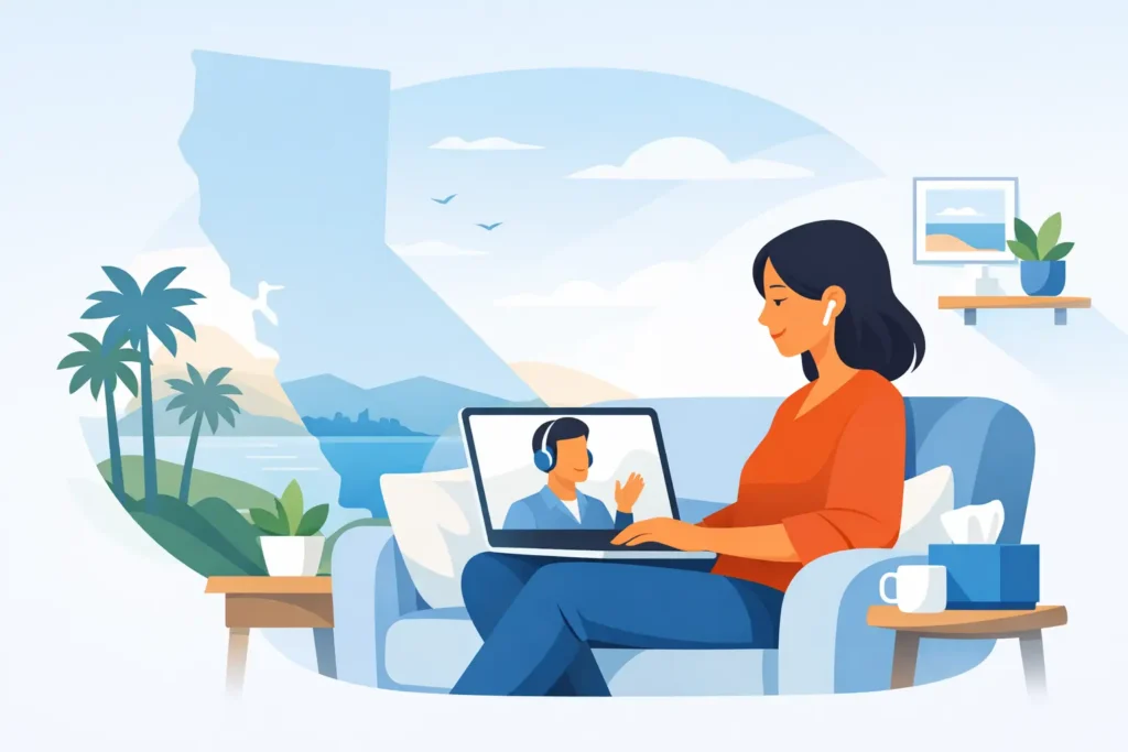 Remote Therapy for California Residents at Home